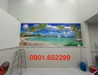 Dịch vụ tranh dán tường tại Đồng Nai thi công tận nhà uy tín
