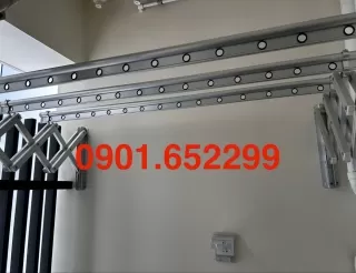 Thi công ,lắp đặt giàn phơi gắn tường tại Aqua City