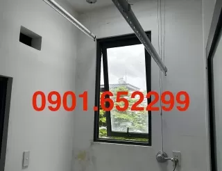 Thi công,lắp đặt giàn phơi thông minh tại chung cư B1/B2 