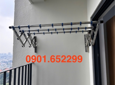  Giàn phơi gắn tường inoc có bền không