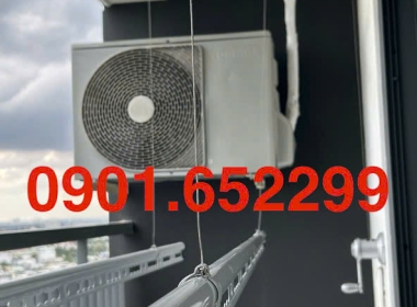  Thi công ,giàn phơi gắn trần tại chung cư Pegasus