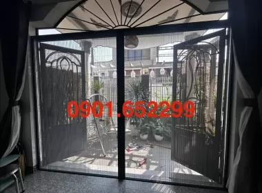  Thi công cửa lưới chống muỗi tại khu dân cư Bửu Long
