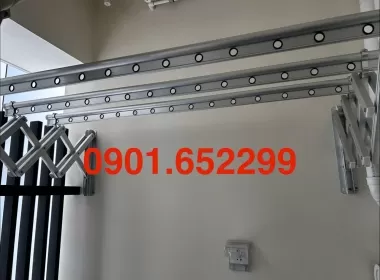  Thi công ,lắp đặt giàn phơi gắn tường tại Aqua City