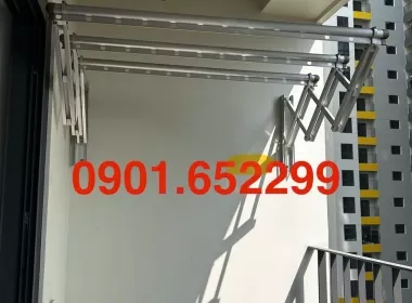  Thi công ,lắp đặt giàn phơi gắn tường tại chung cư B1/B2
