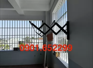  Thi công ,lắp đặt giàn phơi gắn tường tại Vĩnh Cửu