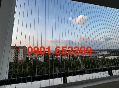  Thi công lưới an toàn ban công chung cư B1/B2 