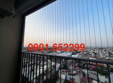  Thi công lưới an toàn ban công chung cư Pegasus plaza