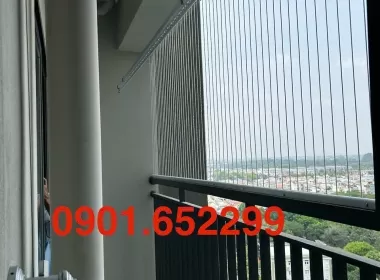  Thi công lưới an toàn ban công tại Aqua City Long Hưng