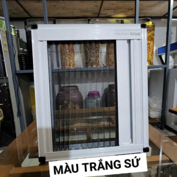 Cửa Lưới Chống Muỗi Trắng Sứ