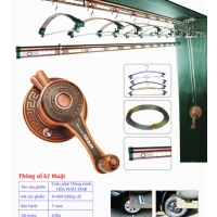 Giàn Phơi Gắn Trần Hòa Phát H-009 ĐỒNG CỔ