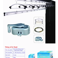 Giàn Phơi Gắn Trần Hòa Phát s-900 MÀU BẠC 2 THANH