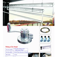 Giàn Phơi Gắn Trần Hòa Phát H-002 PLUS MÀU BẠC 4 THANH