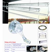 Giàn Phơi Gắn Trần Hòa Phát H-009 PLUS MÀU BẠC 4 THANH