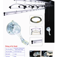 Giàn Phơi Gắn Trần Hòa Phát H-009 MÀU BẠC