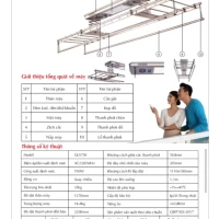 Giàn Phơi Gắn Trần GLP 750